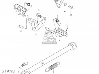 STAND - DR-Z125L 2010 (L0) USA (E03) DRZ125L DR Z125L