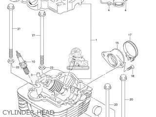 CYLINDER HEAD - DR-Z125L 2012 (L2) USA (E03) DRZ125L DR Z125L