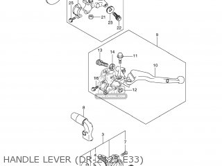 HANDLE LEVER (DR-Z125 E33) - DR-Z125L 2012 (L2) USA (E03) DRZ125L DR Z125L