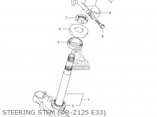 STEERING STEM (DR-Z125 E33) - DR-Z125L 2012 (L2) USA (E03) DRZ125L DR Z125L