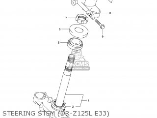 STEERING STEM (DR-Z125L E33) - DR-Z125L 2012 (L2) USA (E03) DRZ125L DR Z125L