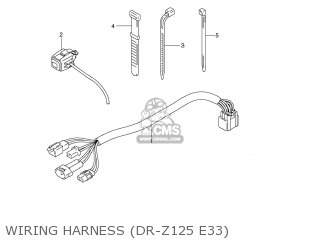 WIRING HARNESS (DR-Z125 E33) - DR-Z125L 2012 (L2) USA (E03) DRZ125L DR Z125L