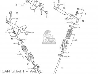 CAM SHAFT - VALVE - DR-Z125L 2013 (L3) USA (E03) DRZ125L DR Z125L