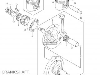 CRANKSHAFT - DR-Z125L 2013 (L3) USA (E03) DRZ125L DR Z125L