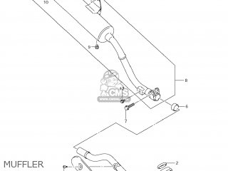 MUFFLER - DR-Z125L 2013 (L3) USA (E03) DRZ125L DR Z125L