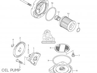 OIL PUMP - DR-Z125L 2013 (L3) USA (E03) DRZ125L DR Z125L
