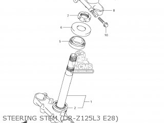 STEERING STEM (DR-Z125L3 E28) - DR-Z125L 2013 (L3) USA (E03) DRZ125L DR Z125L
