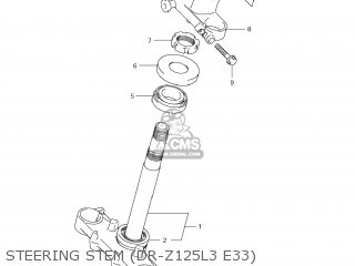 STEERING STEM (DR-Z125L3 E33) - DR-Z125L 2013 (L3) USA (E03) DRZ125L DR Z125L