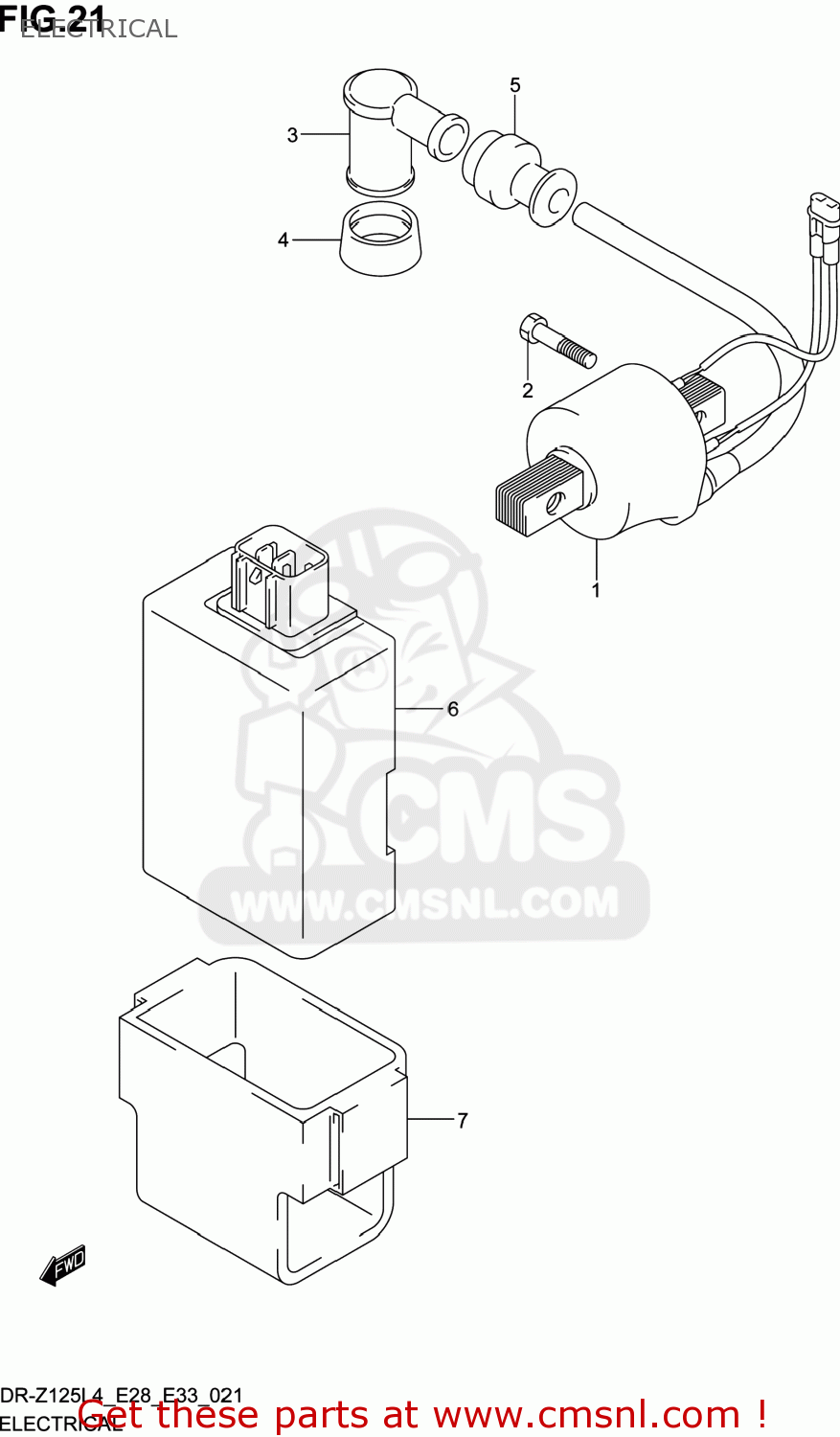 ELECTRICAL DR-Z125L 2014 (L4) USA (E03) DRZ125L DR Z125L