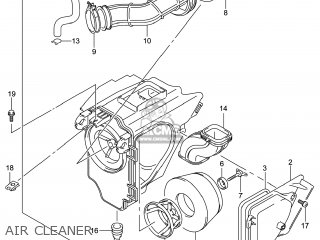 AIR CLEANER - DR-Z125L 2014 (L4) USA (E03) DRZ125L DR Z125L