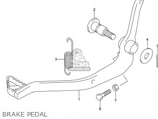 BRAKE PEDAL - DR-Z125L 2014 (L4) USA (E03) DRZ125L DR Z125L