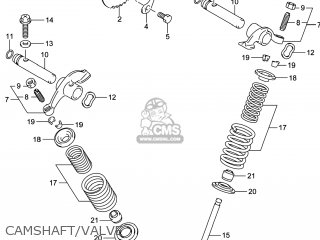 CAMSHAFT/VALVE - DR-Z125L 2014 (L4) USA (E03) DRZ125L DR Z125L