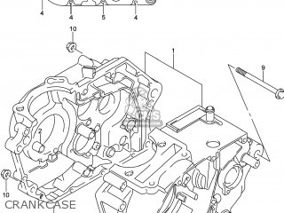 CRANKCASE - DR-Z125L 2014 (L4) USA (E03) DRZ125L DR Z125L