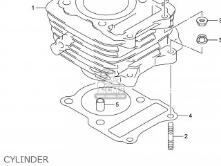 CYLINDER - DR-Z125L 2014 (L4) USA (E03) DRZ125L DR Z125L