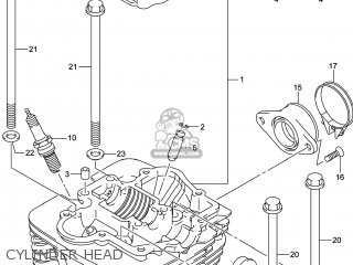CYLINDER HEAD - DR-Z125L 2014 (L4) USA (E03) DRZ125L DR Z125L