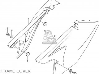 FRAME COVER - DR-Z125L 2014 (L4) USA (E03) DRZ125L DR Z125L