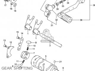 GEAR SHIFTING - DR-Z125L 2014 (L4) USA (E03) DRZ125L DR Z125L