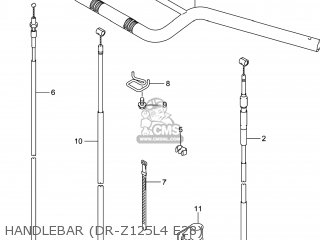 HANDLEBAR (DR-Z125L4 E28) - DR-Z125L 2014 (L4) USA (E03) DRZ125L DR Z125L