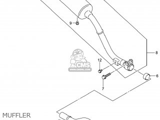 MUFFLER - DR-Z125L 2014 (L4) USA (E03) DRZ125L DR Z125L