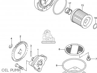 OIL PUMP - DR-Z125L 2014 (L4) USA (E03) DRZ125L DR Z125L