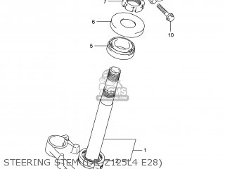STEERING STEM (DR-Z125L4 E28) - DR-Z125L 2014 (L4) USA (E03) DRZ125L DR Z125L