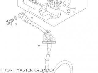 FRONT MASTER CYLINDER - DR-Z250 2001 (K1) USA (E03) DRZ250 DR Z250