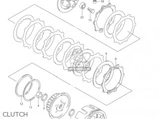 CLUTCH - DR-Z250 2002 (K2) USA (E03) DRZ250 DR Z250