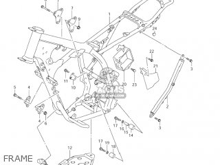 FRAME - DR-Z250 2002 (K2) USA (E03) DRZ250 DR Z250
