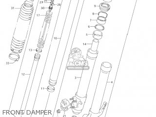 FRONT DAMPER - DR-Z250 2002 (K2) USA (E03) DRZ250 DR Z250