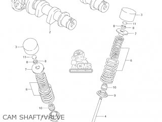 CAM SHAFT/VALVE - DR-Z250 2003 (K3) USA (E03) DRZ250 DR Z250
