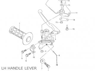 LH HANDLE LEVER - DR-Z250 2003 (K3) USA (E03) DRZ250 DR Z250