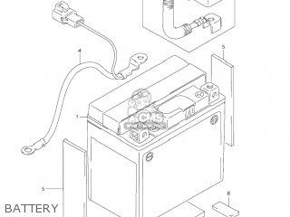 BATTERY - DR-Z250 2004 (K4) USA (E03) DRZ250 DR Z250