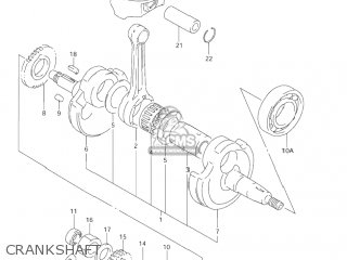 CRANKSHAFT - DR-Z250 2004 (K4) USA (E03) DRZ250 DR Z250