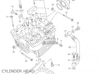 CYLINDER HEAD - DR-Z250 2004 (K4) USA (E03) DRZ250 DR Z250