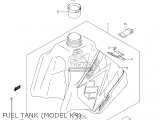FUEL TANK (MODEL K4) - DR-Z250 2004 (K4) USA (E03) DRZ250 DR Z250