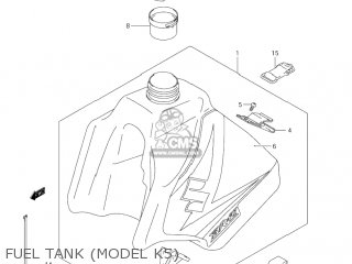 FUEL TANK (MODEL K5) - DR-Z250 2004 (K4) USA (E03) DRZ250 DR Z250