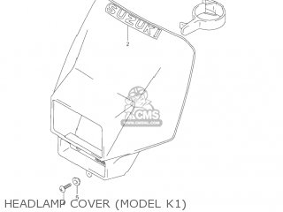 HEADLAMP COVER (MODEL K1) - DR-Z250 2004 (K4) USA (E03) DRZ250 DR Z250