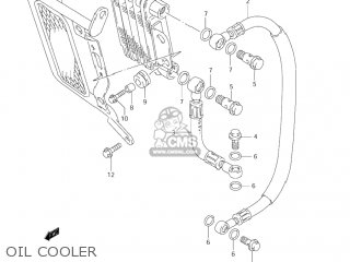 OIL COOLER - DR-Z250 2004 (K4) USA (E03) DRZ250 DR Z250