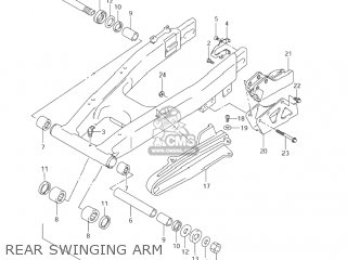 REAR SWINGING ARM - DR-Z250 2004 (K4) USA (E03) DRZ250 DR Z250