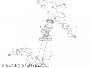 STEERING STEM (E28) - DR-Z250 2004 (K4) USA (E03) DRZ250 DR Z250