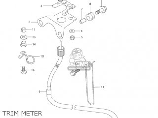 TRIM METER - DR-Z250 2004 (K4) USA (E03) DRZ250 DR Z250