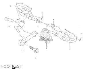 FOOTREST - DR-Z250 2005 (K5) USA (E03) DRZ250 DR Z250