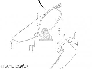 FRAME COVER - DR-Z250 2005 (K5) USA (E03) DRZ250 DR Z250
