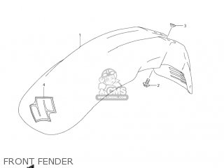 FRONT FENDER - DR-Z250 2005 (K5) USA (E03) DRZ250 DR Z250