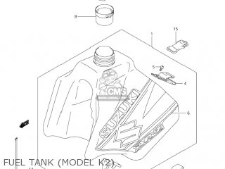 FUEL TANK (MODEL K2) - DR-Z250 2005 (K5) USA (E03) DRZ250 DR Z250