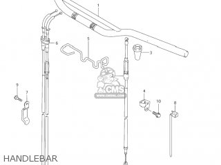 HANDLEBAR - DR-Z250 2005 (K5) USA (E03) DRZ250 DR Z250