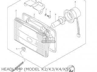 HEADLAMP (MODEL K2/K3/K4/K5) - DR-Z250 2005 (K5) USA (E03) DRZ250 DR Z250