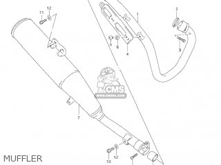 MUFFLER - DR-Z250 2005 (K5) USA (E03) DRZ250 DR Z250