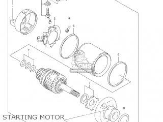 STARTING MOTOR - DR-Z250 2005 (K5) USA (E03) DRZ250 DR Z250
