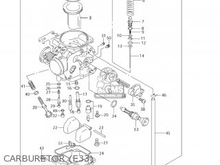 CARBURETOR (E33) - DR-Z250 2006 (K6) USA (E03) DRZ250 DR Z250